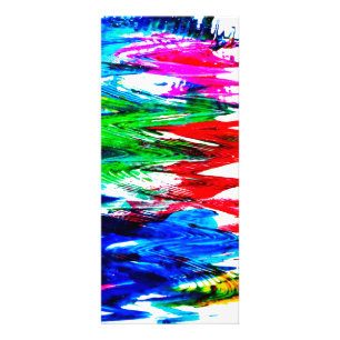 Coloured waves rack card