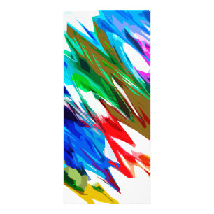 Coloured waves rack card