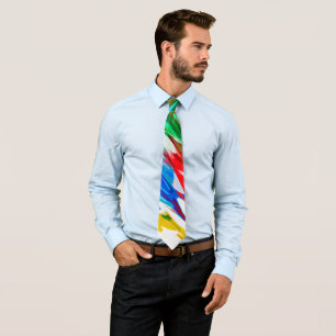 Coloured waves tie