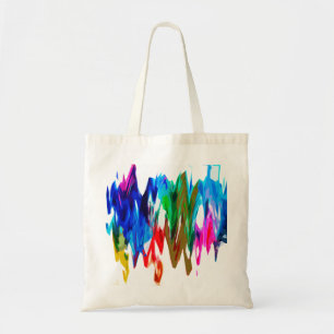 Coloured waves tote bag