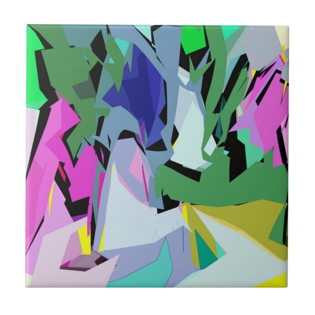 Coloured wind ceramic tile (Front)