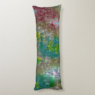 Coloured with grooves and skinned stained paint body cushion