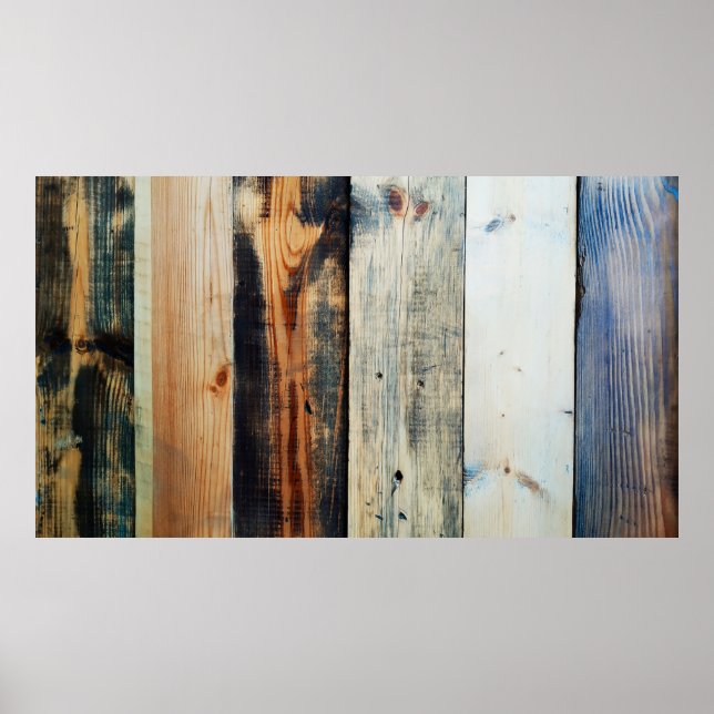 coloured wooden textureabstract,background,board,b poster (Front)