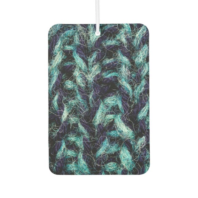 Coloured wool car air freshener (Front)
