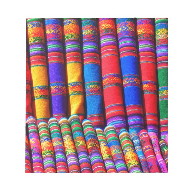 Coloured Woven Cloth Notepad (Front)