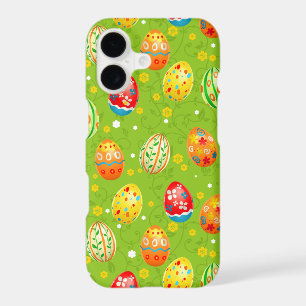 Colourfol floral decorated eggs