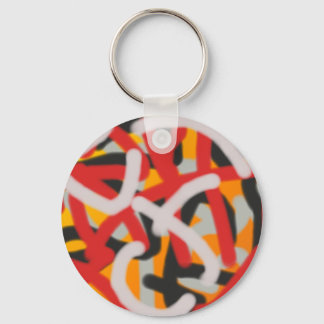colourful 0748 abstract art key ring