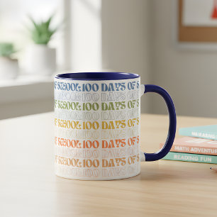 Colourful 100 Days of School Mug