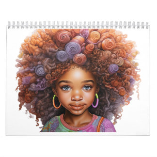 Colourful 12 months calendar