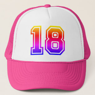 Colourful 18th Birthday Party Trucker Hat