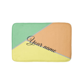 Colourful 1970s triangles pattern | Modern Asbtrac Bath Mat