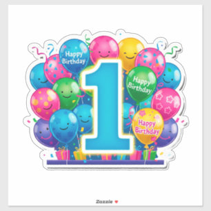 Colourful 1st Birthday Celebration With Balloons