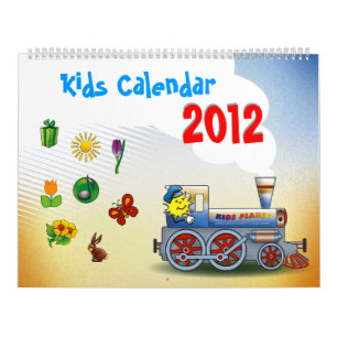Colourful 2012 Kids Calendar