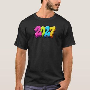 Colourful 2027 numbers T-Shirt