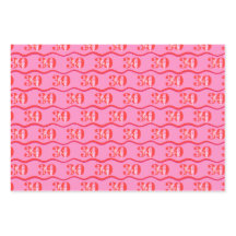 Colourful 30th Birthday Gift Wrap