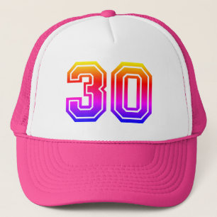 Colourful 30th Birthday Party Trucker Hat