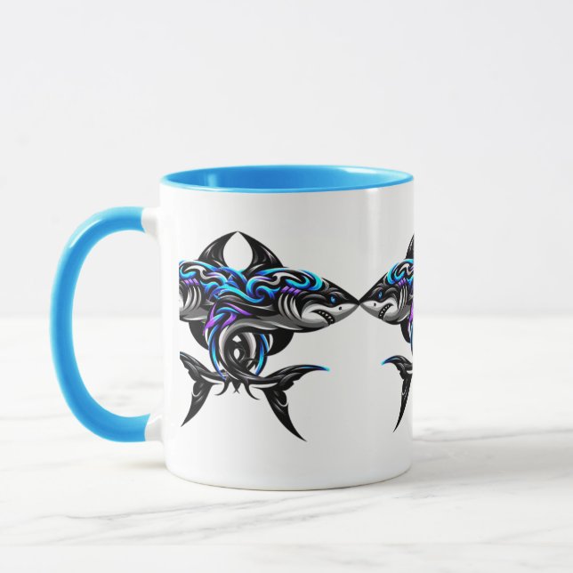 Colourful 3D Digital Art Combo Mug (Left)