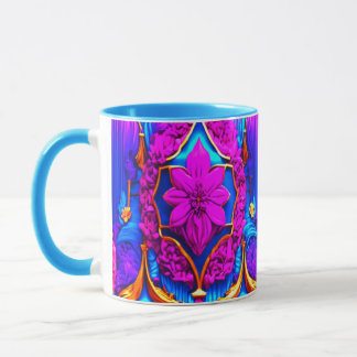 Colourful 3D Digital Art Combo Mug