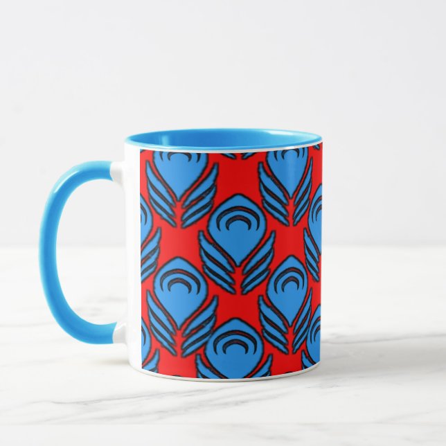 Colourful 3D Digital Art Combo Mug (Left)
