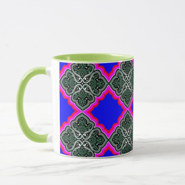 Colourful 3D Digital Art Combo Mug (Left)