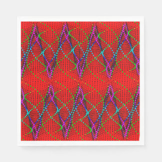 Colourful 3D Digital Design Luncheon Napkins - Per