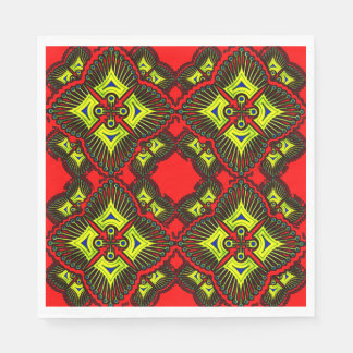 Colourful 3D Digital Design Luncheon Napkins - Per