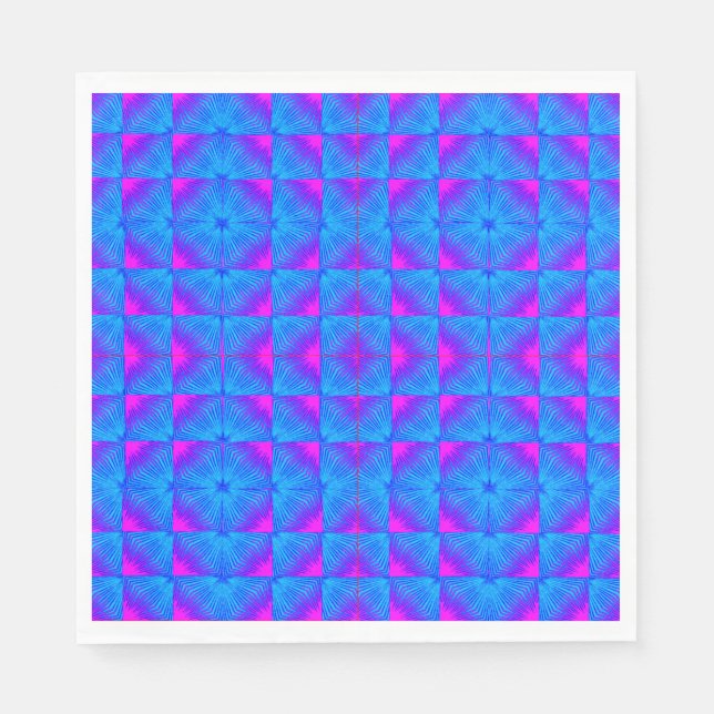 Colourful 3D Digital Design Luncheon Napkins - Per (Front)