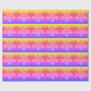 Colourful 3D Digital Design Matte Wrapping Paper –