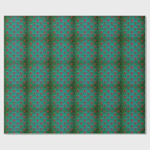Colourful 3D Digital Design Matte Wrapping Paper –
