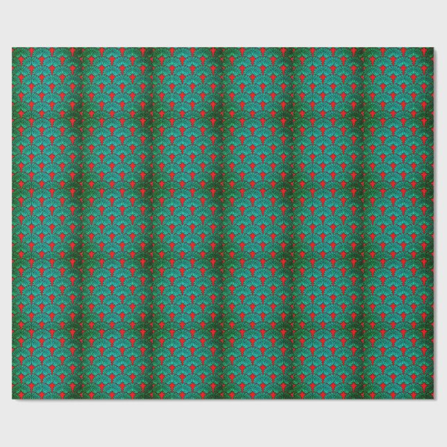 Colourful 3D Digital Design Matte Wrapping Paper – (Flat)