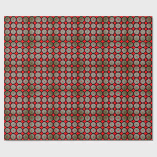 Colourful 3D Digital Design Matte Wrapping Paper –
