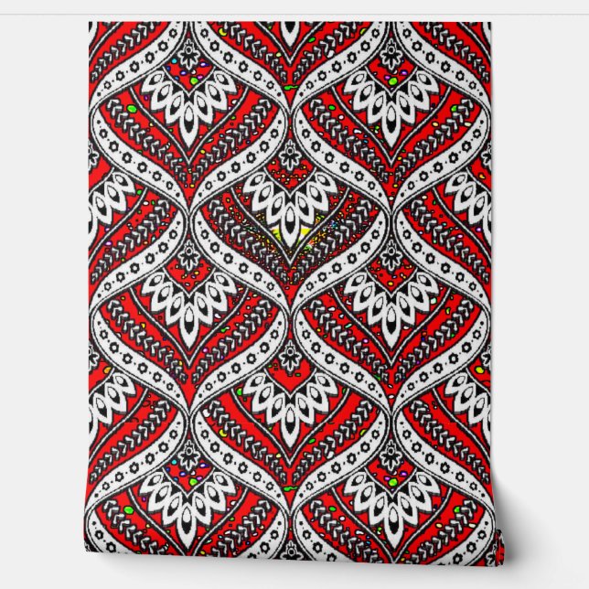 Colourful 3D Digital Peel and Stick Wallpaper – Te (Unrolling)