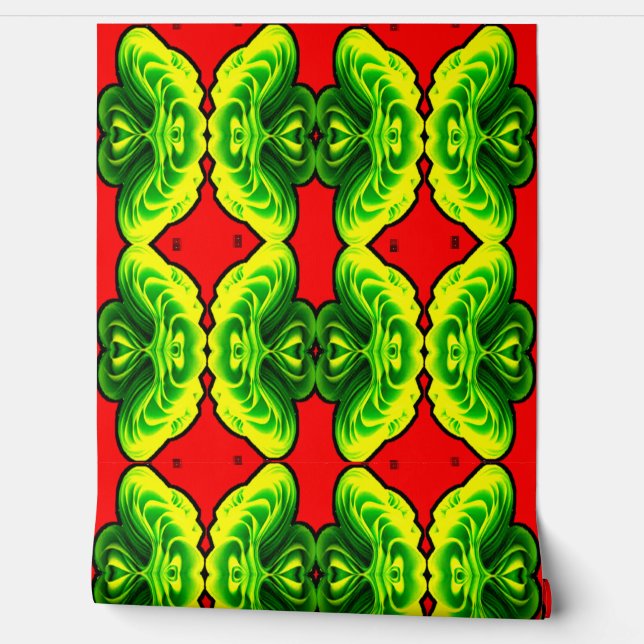 Colourful 3D Digital Peel and Stick Wallpaper – Te (Unrolling)