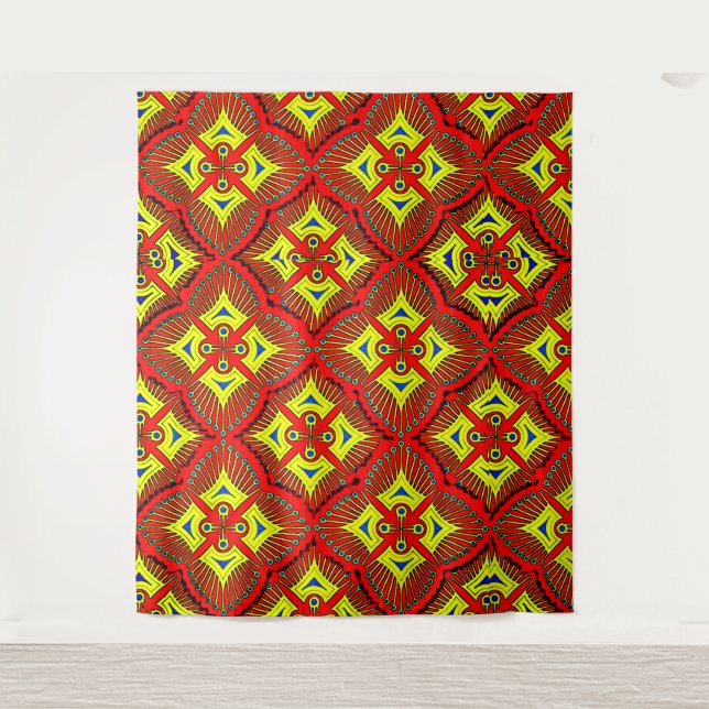 Colourful 3D Digital Tapestry – Extra-Large 88"x10 (Front)