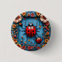 Colourful 3d ladybug Garden Lovers Gift