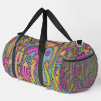Colourful 60s Mod Geometric Abstract