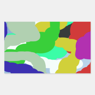 colourful 64329 abstract design rectangular sticker