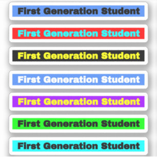 Colourful 7-Pack First Generation Student
