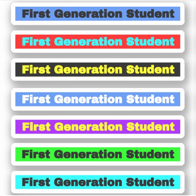 Colourful 7-Pack First Generation Student (Front)