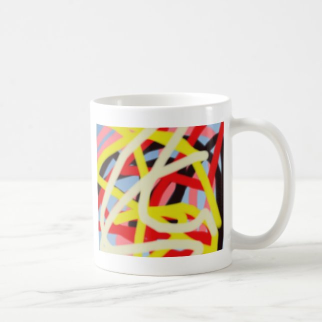 colourful 8773 abstract art coffee mug (Right)