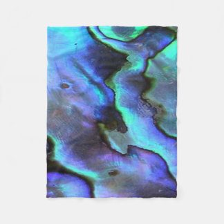Colourful Abalone Seashell, Beautiful Nature Fleece Blanket