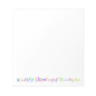Colourful ABC Rainbow Crayons Kid's Handwriting Notepad