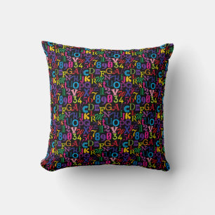 Colourful ABCs and 123s Cushion