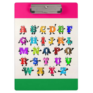 Colourful ABC's Clipboard