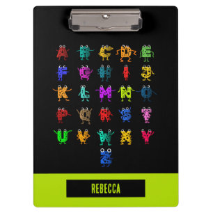 Colourful ABC's Clipboard