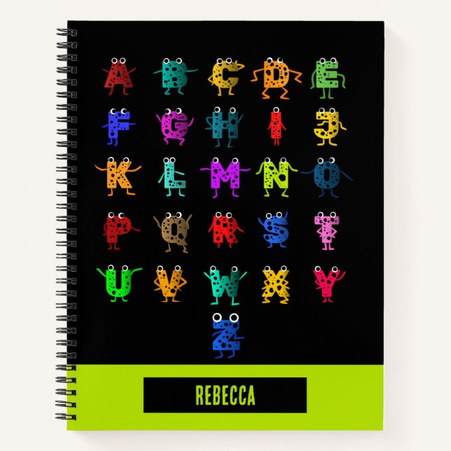 Colourful ABC's Notebook (Front)