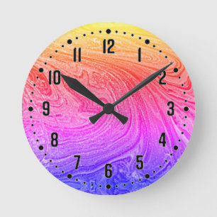 Colourful Abstract Acrylic Wall Clock