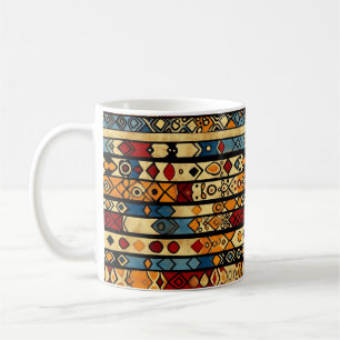 Colourful Abstract African Pattern Coffee Mug
