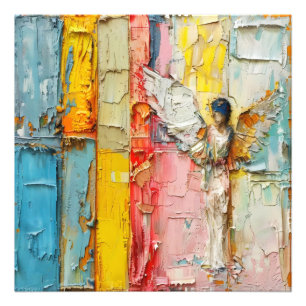 Colourful Abstract Angel Photo Print