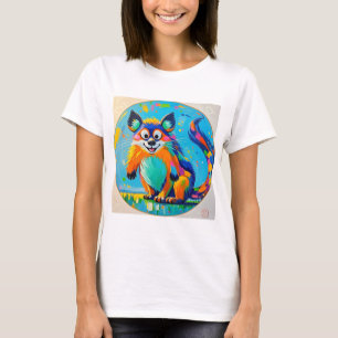 Colourful abstract animal art design T-Shirt